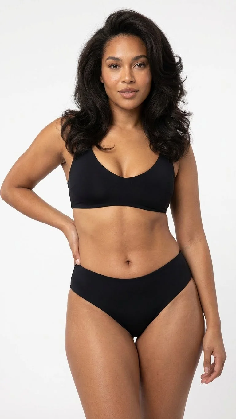 DOMİNANT İz Yapmayan Siyah Kadın Boxer - Dikişsiz Yapı Detayı